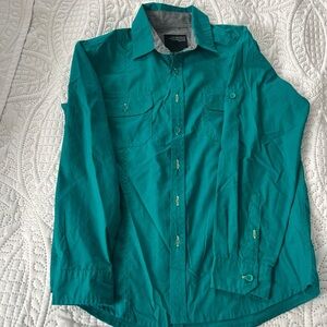 Teal Button-Up Shirt